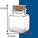 12 Especieros Cuadrados de Cristal - 100ml - Botes para Especias con...