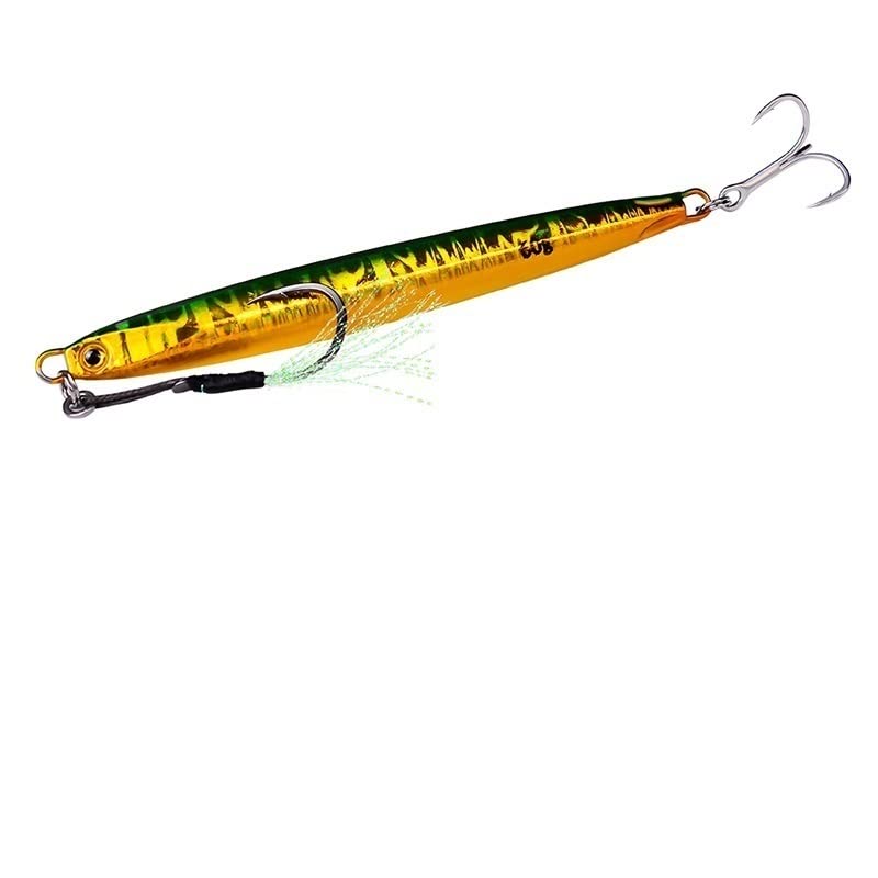 Comcapy 1 PC Long métal Jig leurre de pêche 10g 20g 30g 40g 60g Lente coulée cuillère à gigue Artificielle Dur leurre Rivage métal appât (Color Comcapy 1 PC Long métal Jig leurre de pêche 10g 20g 30g 40g 60g Lente coulée cuillère à gigue Artificielle Dur leurre Rivage métal appât (Color