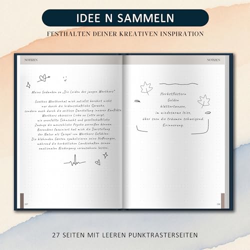 BIROYAL Book Journal: Reading Journal mit Platz für 52 Bücher – 224 Seiten Lesetagebuch A5 zum Notieren Nachdenken und Freude am Lesen – Bookish stuff, Bücher zubehör, Buch Gadgets, Lese Gadgets