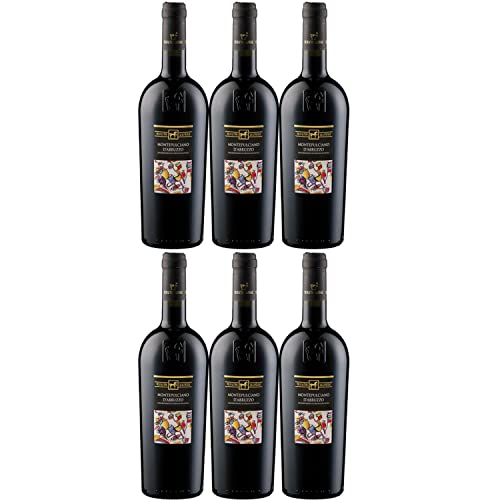 Tenuta Ulisse Montepulciano d'Abruzzo Rotwein Wein Trocken DOP Italien Inkl. FeinWert E-Book (6 x 0,75l)