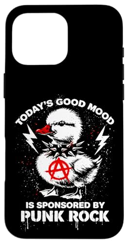 Today's Good Mood Old School Duck ���B���e�[�W�~���[�W�b�N �p���N���b�N �X�}�z�P�[�X iPhone 16 Pro Max �p