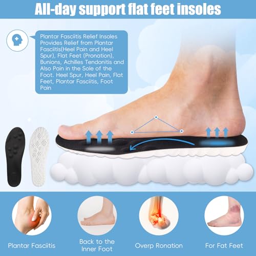 2 pares de plantillas 4D Cloud para hombres y mujeres talla US 7.5-10.5 miniatura 4