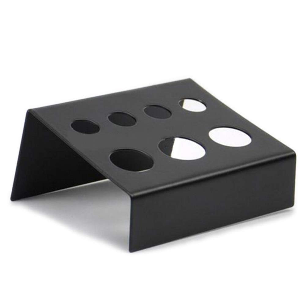 Dioche Ink Cup Holder, 7 Holes Stainless Steel Ink Cup Holder Stand Pigment Cup Container Holder Stand (As Shown)