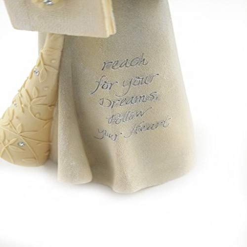 Foundations Graduation Girl Stone Resin Figurine, 7.68” #TOP2