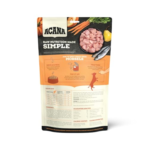 Acana Freeze Dried Canine Meals Meal  Topper Grain Free Excessive Protein Freerun Turkey Recipe 8 Oz  Cucciolini Doodles Acana freeze dried canine meals meal  topper grain free excessive protein free run turkey recipe 8 oz   cucciolini doodles