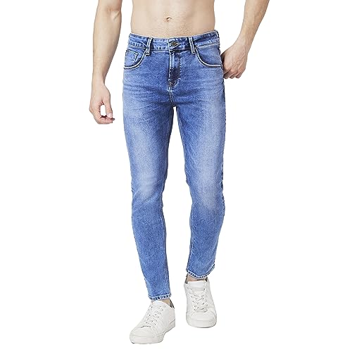 Image of Spykar Men's Slim Fit Low Rise Casual Jeans
