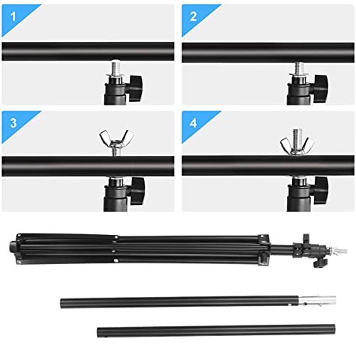 Suporte de pano de fundo, suporte de fundo verde de 100 x 199 cm, sistema de suporte de fundo laváve