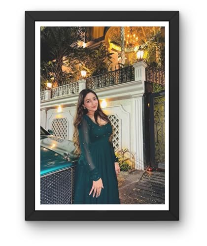 Image of Personalized Photo Frame | Wooden Photo Frame with Customized Image for Wall Decoration| Hanging Customised Photo Frame for Couple Gift, Anniversary Birthday (MDF Wood, 12 X 9 Inch)