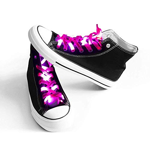 Acmee 6 Pairs Led Shoelaces - High Visibility Soft Nylon Light Up Shoelace With 3 Modes In 6 Colors For Night Safety Running Biking, Or Cool Disco Party, Cosplay, Hip-Hop Dance #TOP5