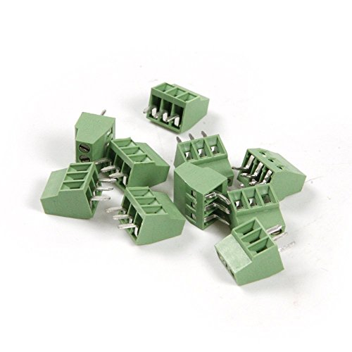 uctop Store Lot de 30 coussinets 2,54 mm 3 pôles PCB Support à vis Bornier connecteur