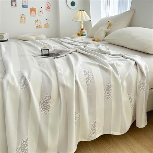Manta Sherpa fina de verano para sofás y camas con edredón refrescante gris 4