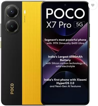 POCO X7 Pro 5G, Yellow (8GB, 256GB)