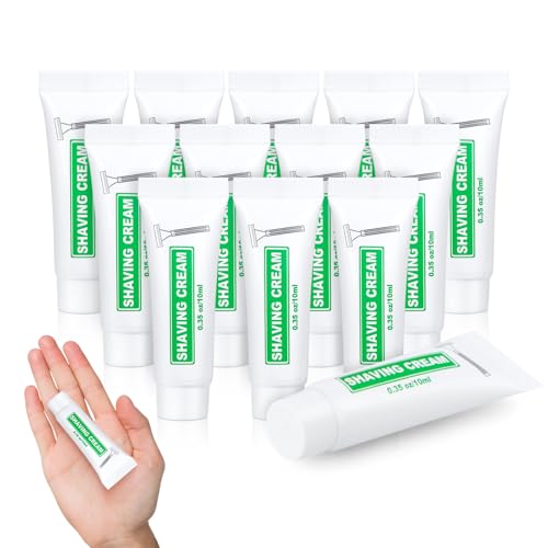 Xuezoioy Travel Size Shaving Cream Bulk,50 PCS 10ml/0.35fl oz Shaving Gel