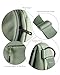 Crescent Bag for Women and Men, Fashion Medium Nylon Folding Crescent Moon Single Shoulder Bag with Adjustable Strap (Bean Green)