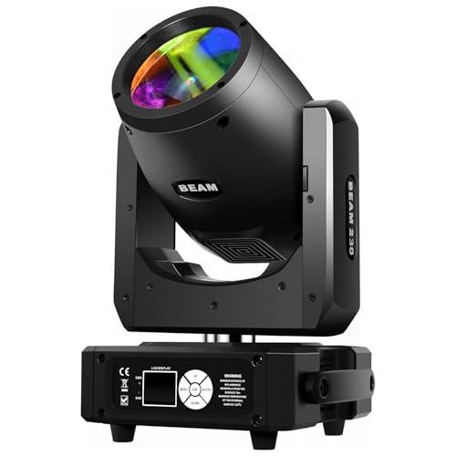 DJCLUB Mini Beam 7R 230 Moving Head Lyre Beam DMX