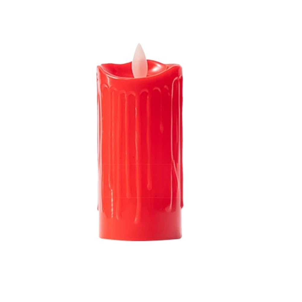 TANGSIYANG Led Candles LED Candles Light Electronic Red Candle Home Festival Party Decoration(11cm)