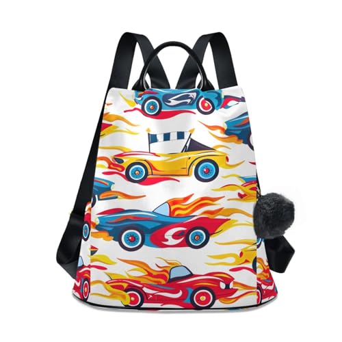 Sac à dos femme motif course contre le vol pour voyage et randonnée