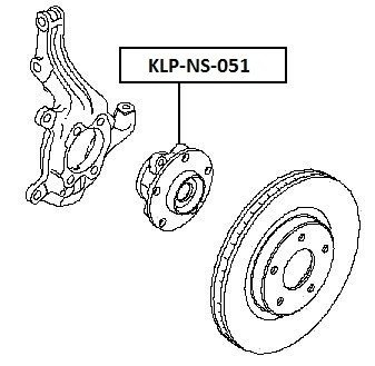 NTY Kit cuscinetto ruota KLP-NS-051 Compatibile con: NISSAN QASHQAI/QASHQAI +2 I, X-TRAIL II