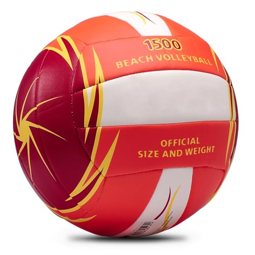 Image of Soft Rubber Lightweight Volleyball for Indoor Training Game Competition, Gym, Outdoor Beach Play, Gift for Kids,Fit for Beginner, Teenager, Adult, 1pcs