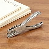 Single Hole Punch Tool, Handheld Metal Hole Puncher for Scrapbooking, Crafts, Price Tags, Badge Cards & Office Documents, Precision Punch