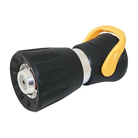 Carrand 90051 Heavy Duty Fire Hose Nozzle with On/Off Switch (Colors May Vary) , Black Cover
