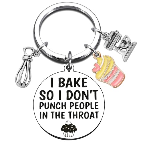 Baking Gifts Baker Keychain for Christmas Graduation Retirement Funny Gifts