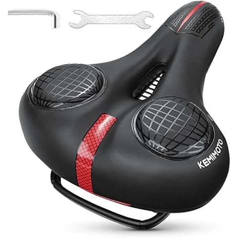 KEMIMOTO Fahrradsattel, Gepolsterter Fahrrad Sattel Herren und Damen Cover