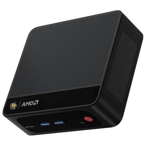 Beelink SER5 MAX Mini PC, AMD Ryzen 7 7735HS(up to 4.75 GHz, 8C/16T), Micro PC 24GB LPDDR5 500GB PCIe4.0 SSD, Mini Desktop Computer 4K Triple Screen Display WiFi6/BT5.2/WOL/W-11 Pro/2.5Gbps LAN