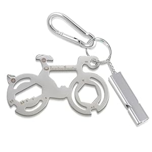 Caincay 12-in-1 Fahrrad Multitool mit Pfeife