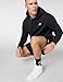 Nike Men's Club Pullover Fleece Hoodie, Black/Black/White, Medium