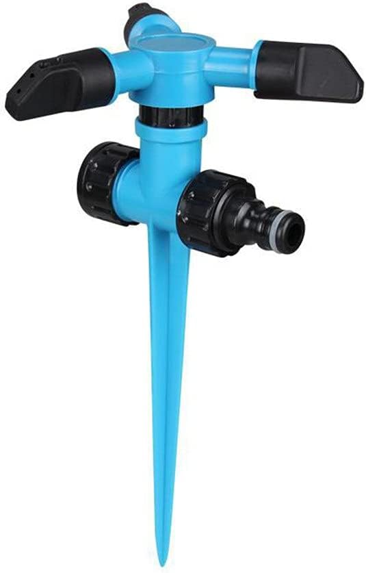 Automatic Rotating Watering Grass Lawn Rotary Nozzle System Sprinklers 360 Degree Water 3 Arms Garden Irrigation