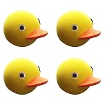 Lezevn 4 Pieces Duck Antenna Toppers - Personality Car Stereo FM AM Aerial Ball Hats - Automobile Roof Decorative