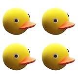 Lezevn 4 Pieces Duck Antenna Toppers - Personality Car Stereo FM AM Aerial Ball Hats - Automobile Roof Decorative