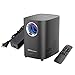 Reaper Brothers Spooky Halloween Hollusion Digital Decoration Kit Includes 8 AtmosFX Video Effects for Halloween Plus HD Super Bright Projector and 5.5' x 9' Holographic Projection Screen