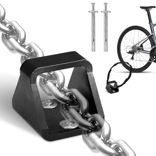 Wandanker Fahrrad aus 5 mm Dickem Stahl, Stabiler Wandanker Bodenanker, Diebstahlsicherungen für Fahrräder, Robuster Bodenwandanker für Motorräder Fahrradschloss, mit 2 Befestigungsschrauben