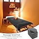 6 Pcs Massageliegen Set - 3-teiliges Mikrofaserbezug Spannbetttuch, Laken, Kopfstützbezug - Vlies Einwegauflagen für Kopfstützen bei Massageliegen Spa Tattoo Salon Vliesstoff (Grau)