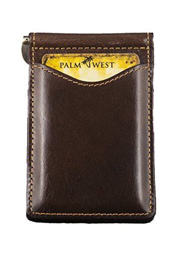 Palm West genuine leather wallets offer a slim design and RFID blocking protection, perfect for front and back pocket use