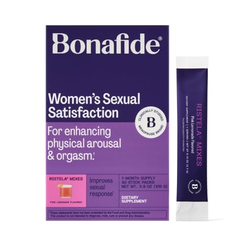 Intimacy Support Supplement for Women Bonafide Ristela Mixes Hormone-Free Clinically Studied Helps Increase Arousal & Sexual Function 1-Month Supply