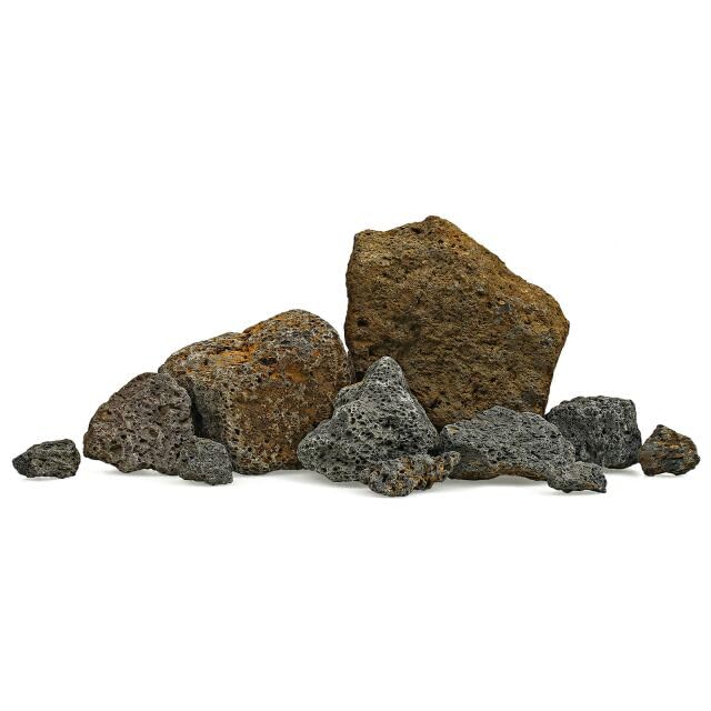 Hanicks Aquarium Stones Fish Tank Rocks Natural Decoration for Aquascaping (Galapagos Stone, 1KG) — image 1