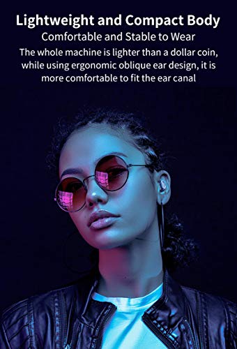 Fones de ouvido sem fio TWS, fones de ouvido Bluetooth 5.1 Touch Control com capa de carregamento no