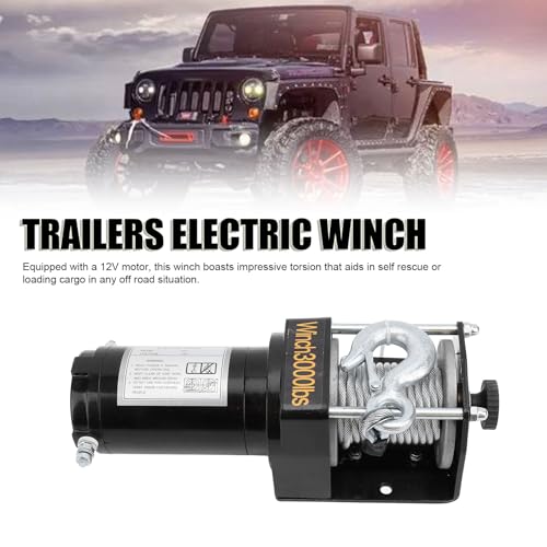 Kit de Winche Eléctrico para Coche 3000lbs 1KW miniatura 2