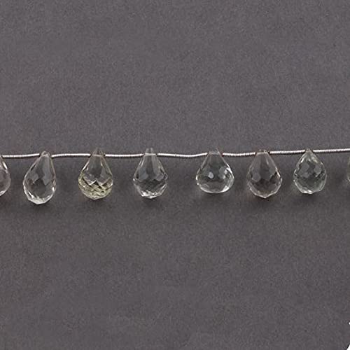 Améthyste verte facettée en forme de goutte LKBEADS pour perles de bijoux