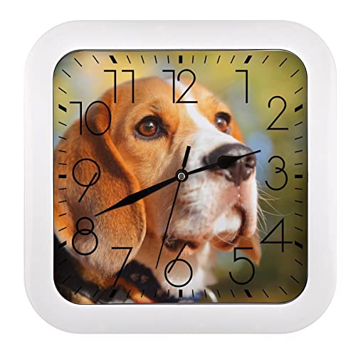 Pendule murale chien moderne et silencieuse 26x26cm - 2