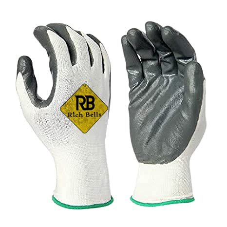 See full amazon price history chart for RICH BELLS Anti-Cut Premium Grey & White Full Fingered Nitrile Coated Safety Hand Gloves (5 Pairs) RICH BELLS Anti-Cut Premium Grey & White Full Fingered Nitrile Coated Safety Hand Gloves (5 Pairs) (B097K6ZY3Y) Amazon Price History, Amazon Price Tracker