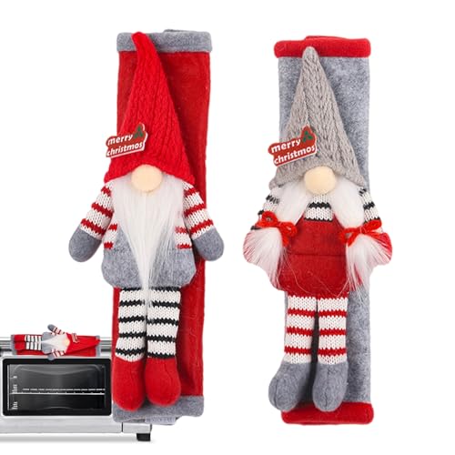 Genérico Cubiertas Para Manijas De - Juego De 2 Fundas Para Electrodomésticos,Protector Antideslizante De Navideño Para Microondas Lavavajillas Apartamento Cocina Espacio Pequeño