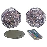 GAME 82394-BB Weatherproof All-Purpose Puck, LED Lights, Magnetic Color-Changing, Battery Operated with Remote Control, New Model