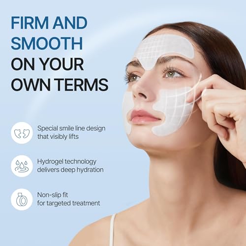 honeydew labs forehead wrinkle patches and smile line patches with retinol collagen peptides- anti wrinkle patches - face tape overnight wrinkle treament for woman for smoothing and firming 36pcs