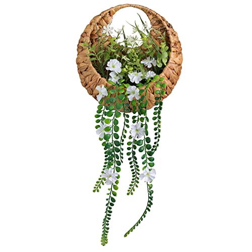 JoyEvy 22inch Artificial Handing Plants for Wall Art Decor,Greenery Wall