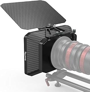 SMALLRIG 114mm Camera Matte Box for Mirrorless DSLR Cameras, Included 4 Lens Adapter Rings - 2660