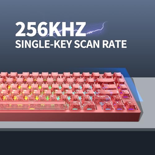 Image of IROK MG75PRO 81 Keys Wired Magnetic Switch Mechanical Keyboard, Hall Effect, 8KHZ /ARGB /CNC Aluminum, Gasket Structure Gaming Keyboard(Red)